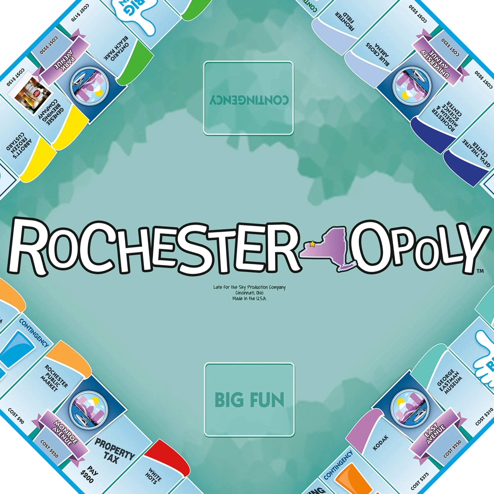 Rochester-Opoly City Themed Board Game, 2-6 Players R69087