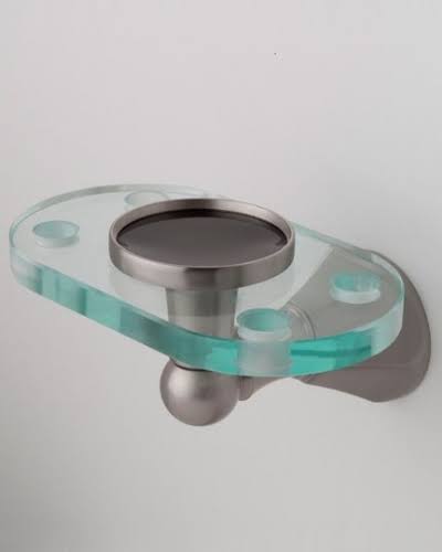 Pewter Toothbrush and Tumbler Holder I2546