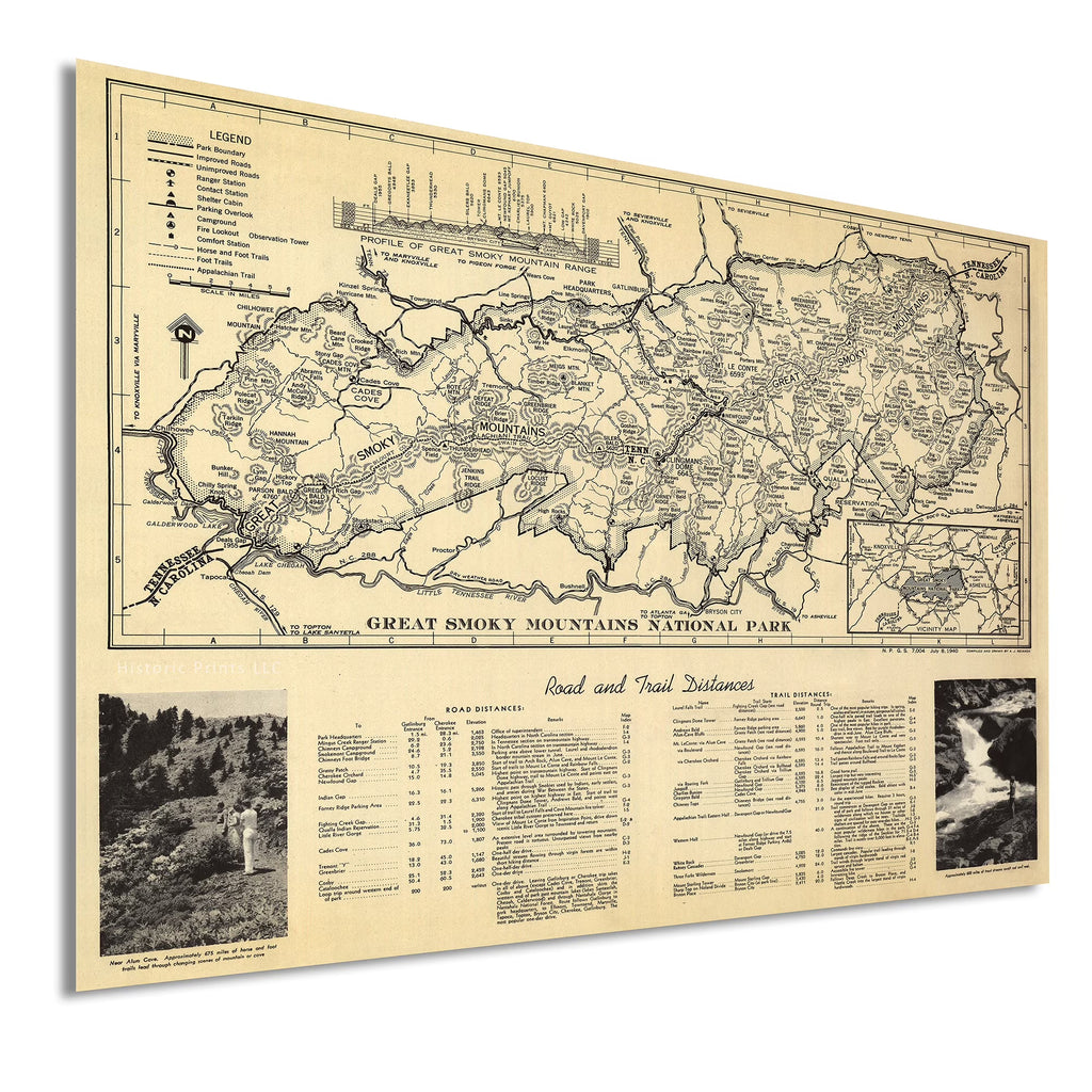 Vintage Map Wall Art Poster Z646115