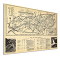 Vintage Map Wall Art Poster Z646115