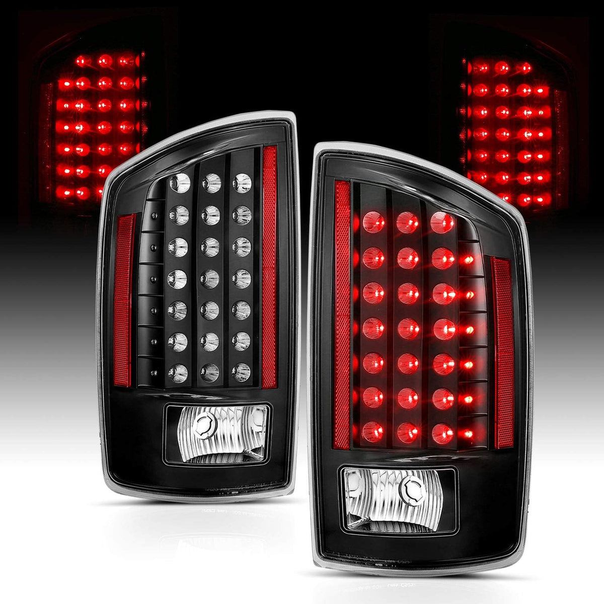 Replacement Ruby Red Tail Lights Assembly Set Pack of 2 L4766