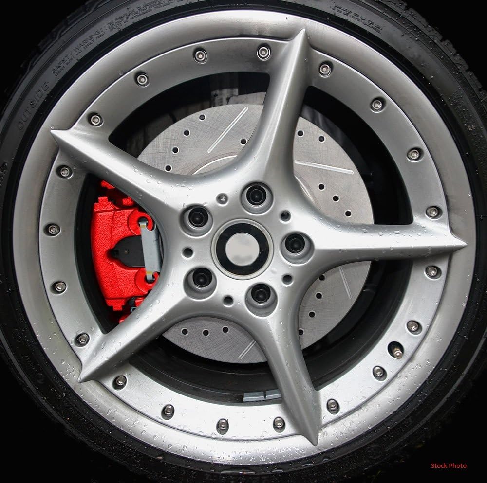 Red Powder Coated Semi-Loaded Caliper Assembly Pair Set B3720