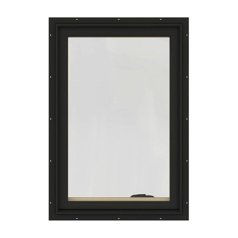 Bronze Painted Clad Wood Left-Handed Casement Window with Mesh Screen U39380