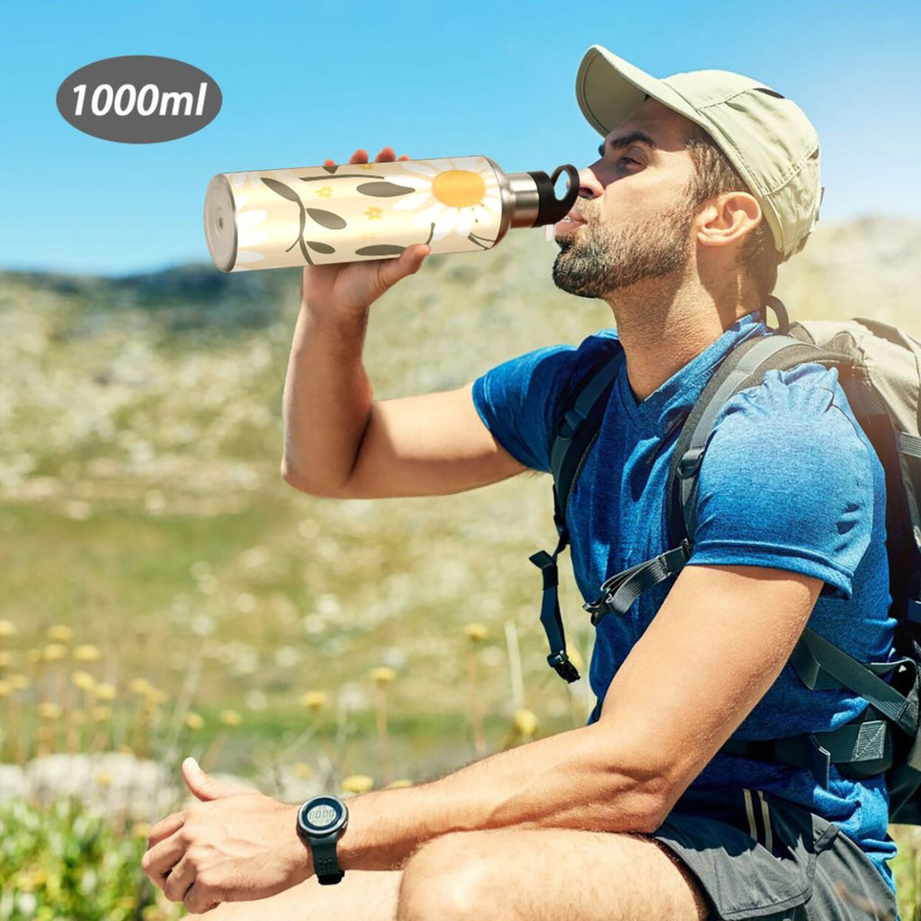 Stainless Steel Insulated Water Bottle with Straw Lid 20 oz D3703