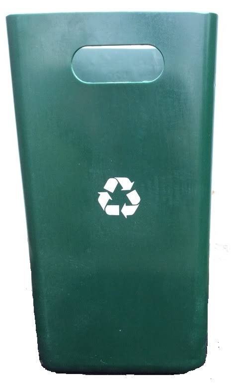 24 Gallon Indoor Green Recycling Trash Can M272