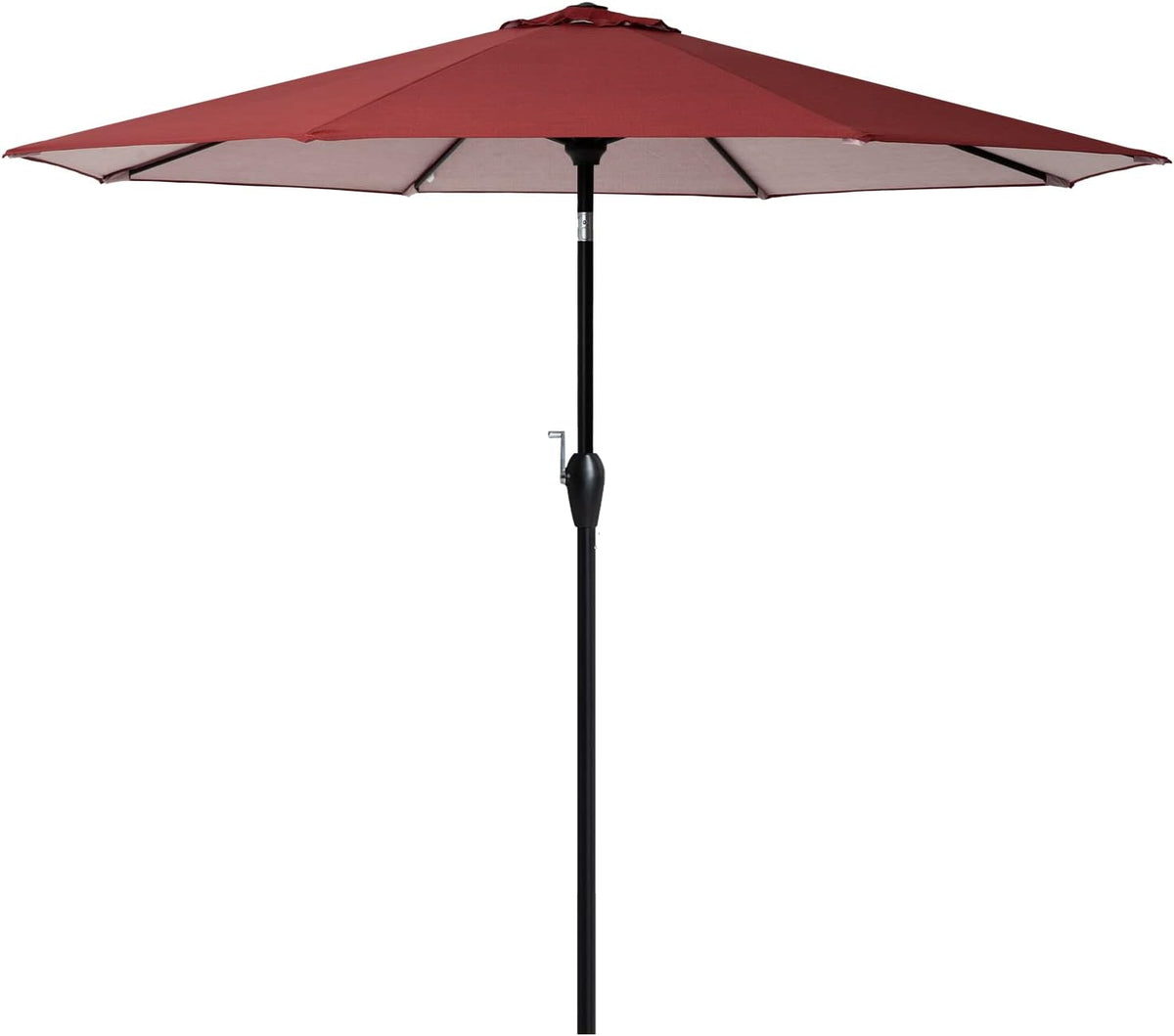 Beige 9 ft Patio Umbrella with Nonfading Canopy D907962