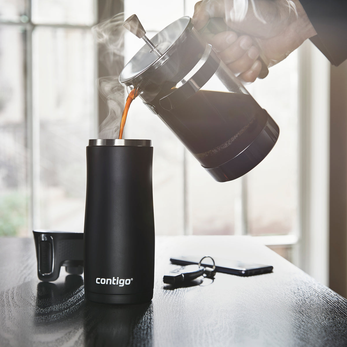 16 Oz Vacuum-insulated Stainless Steel Travel Mug, 2-Pack K2469