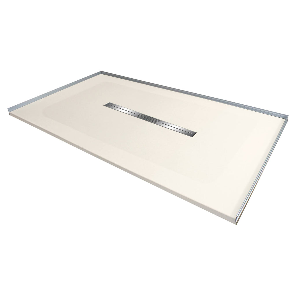 60-in L x 31.5-in Shower Base with Center Drain C4018