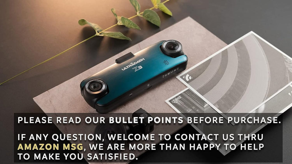 Dual Lens Dash Cam with 64GB SD Card E170678