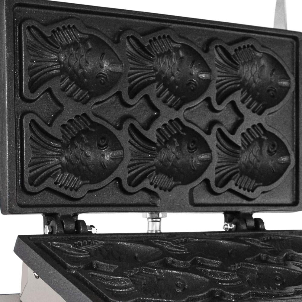 Fish Shaped Waffle Machine, Stainless Steel Nonstick Taiyaki Maker R26564