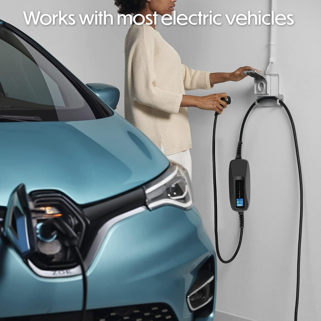 240V 40 Amp Level 2 EV Charger with 18ft Extension Cord T246