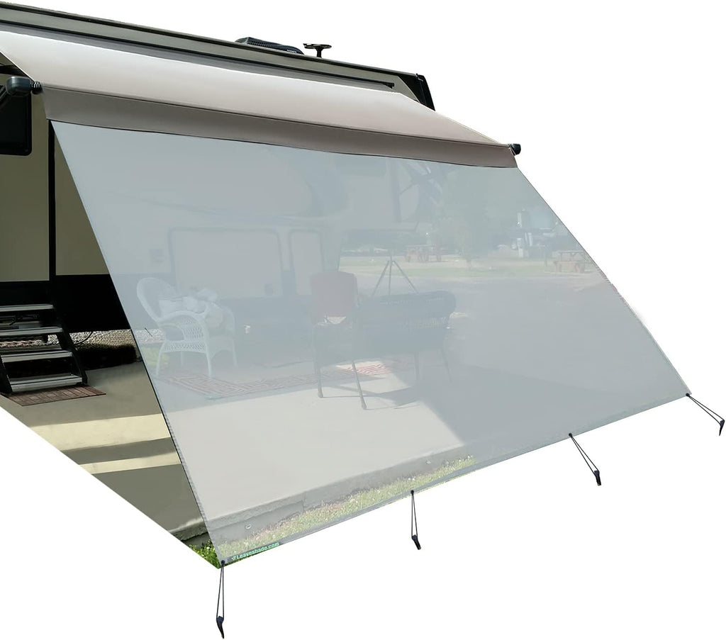 Navy Blue Mesh RV Awning Sunshade Screen K423