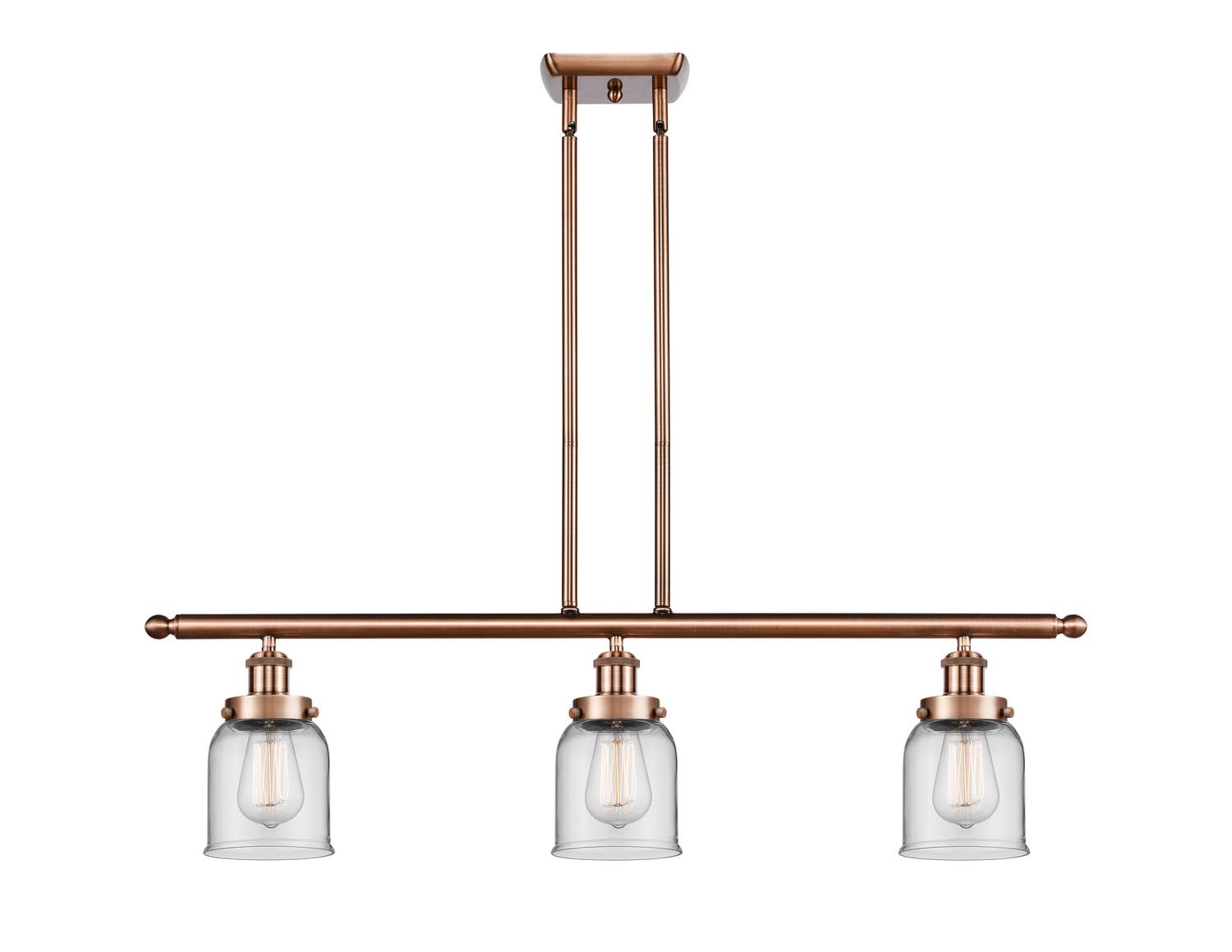3 Light Island Light Antique Copper Finish K3479