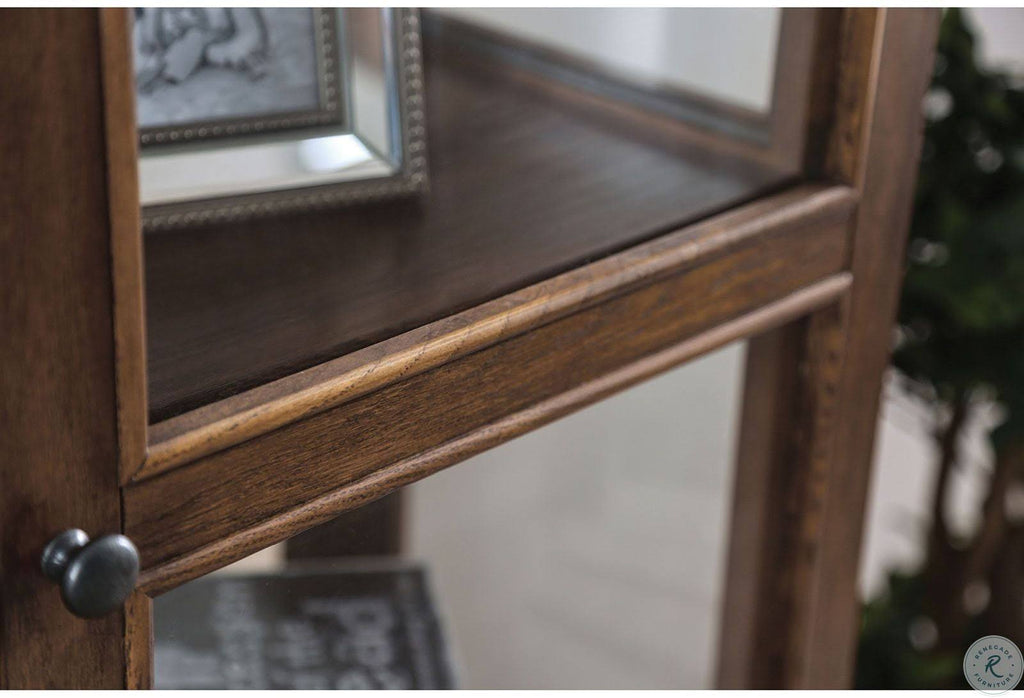 Oak Curio Cabinet Q878376