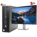 HP EliteDesk 800 G1 SFF Desktop Computer Core i7-4th, 8GB Ram, 480GB Ssd, 500GB Hdd, 24 inch LCD, Keyboard & Mouse, Wifi G6655