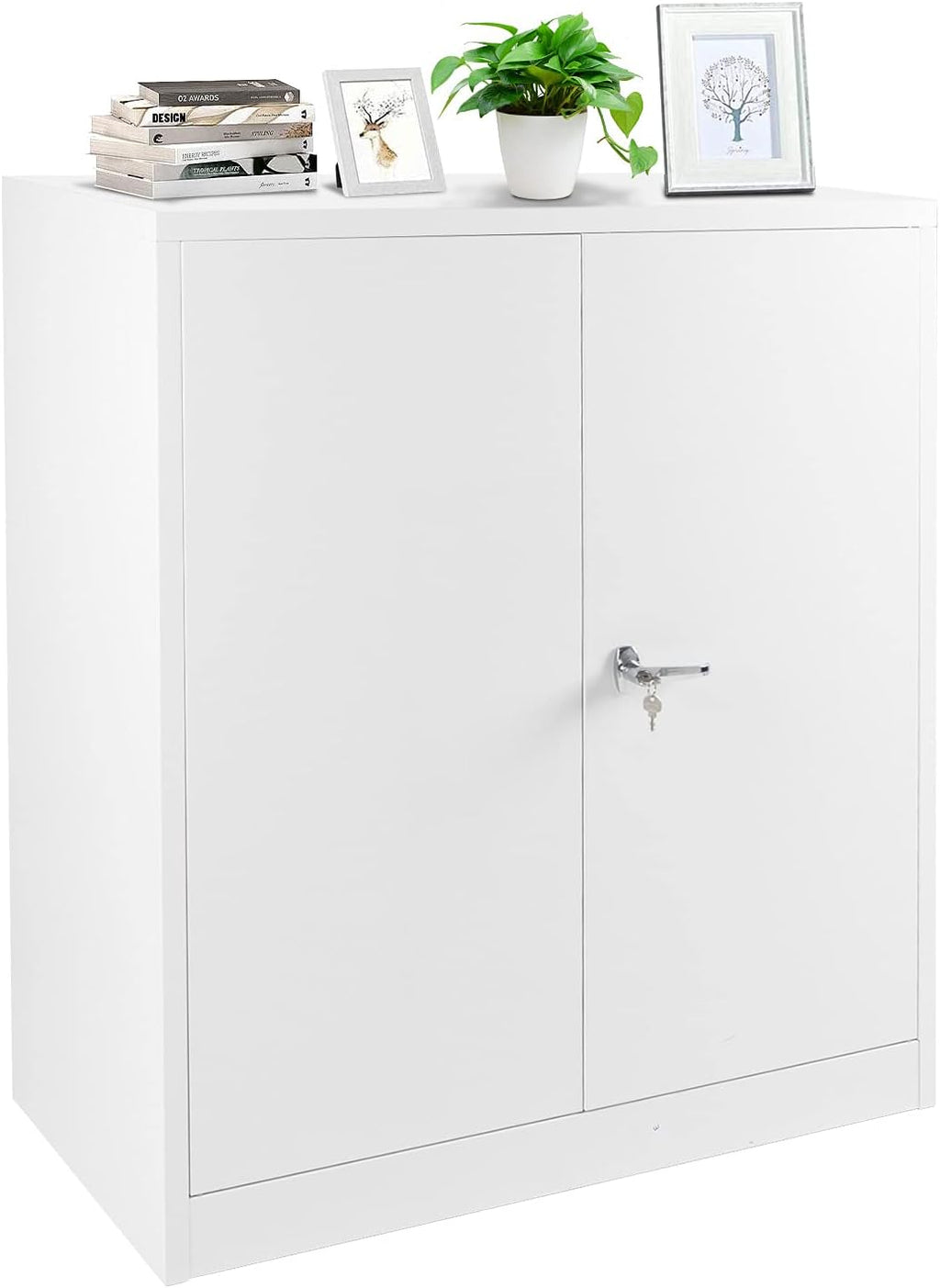 Lockable Metal Storage Cabinet with 2 Doors I18671