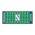 NCAA Northwestern University 30 inch x 72 inch Nylon Face Durable Non-Skid Washable Foot Mat B846
