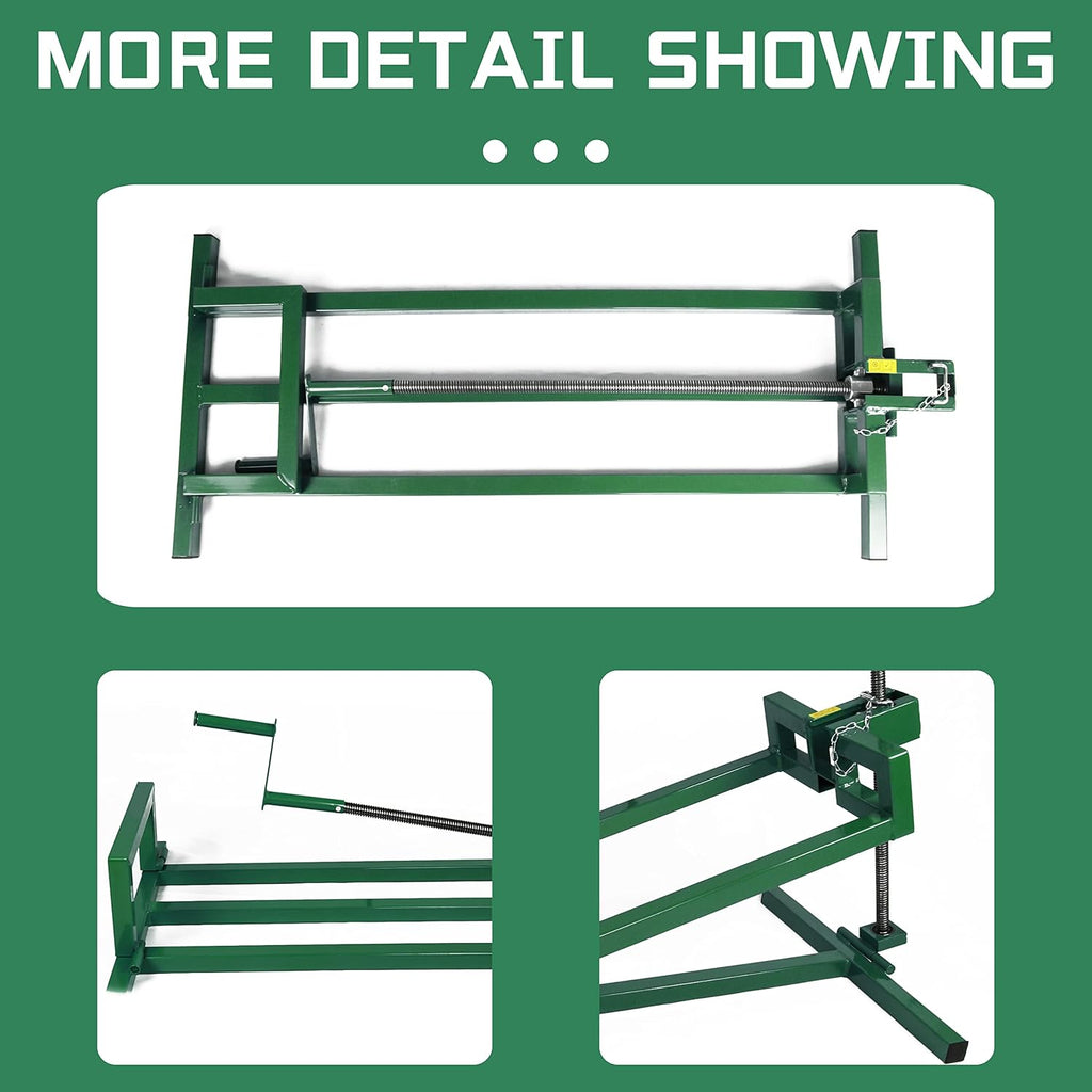 Green Steel Lawn Mower Jack Lift 300lbs Q498991