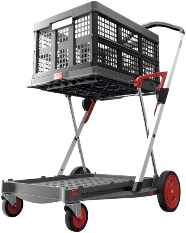 Pink Collapsible Folding Trolley Cart M556