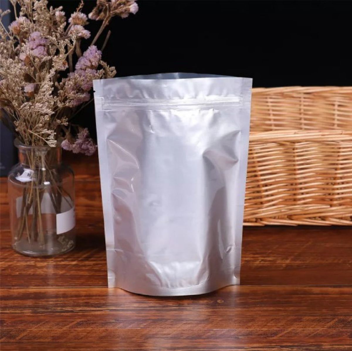 50 Pack 10"x14" 1 Gallon Resealable Mylar Bags with Oxygen Absorbers M94138