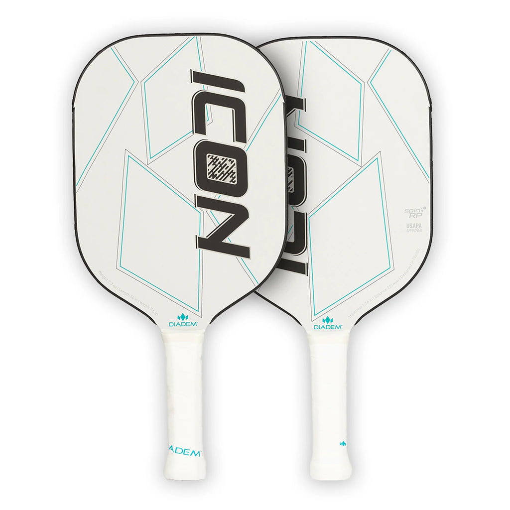 White Liteweight Carbon Fiber Pickleball Paddle, 7.7oz S632