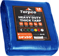 Brown/Black 8′ X 10′ Pack of 2 Waterproof Poly Tarpaulin with Reinforced Edges P139