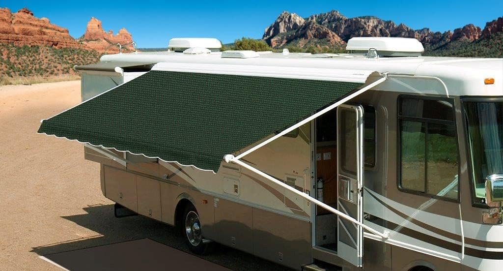 RV Awning Fabric Replacement, Acrylic, Cadet Grey, 18' B16700