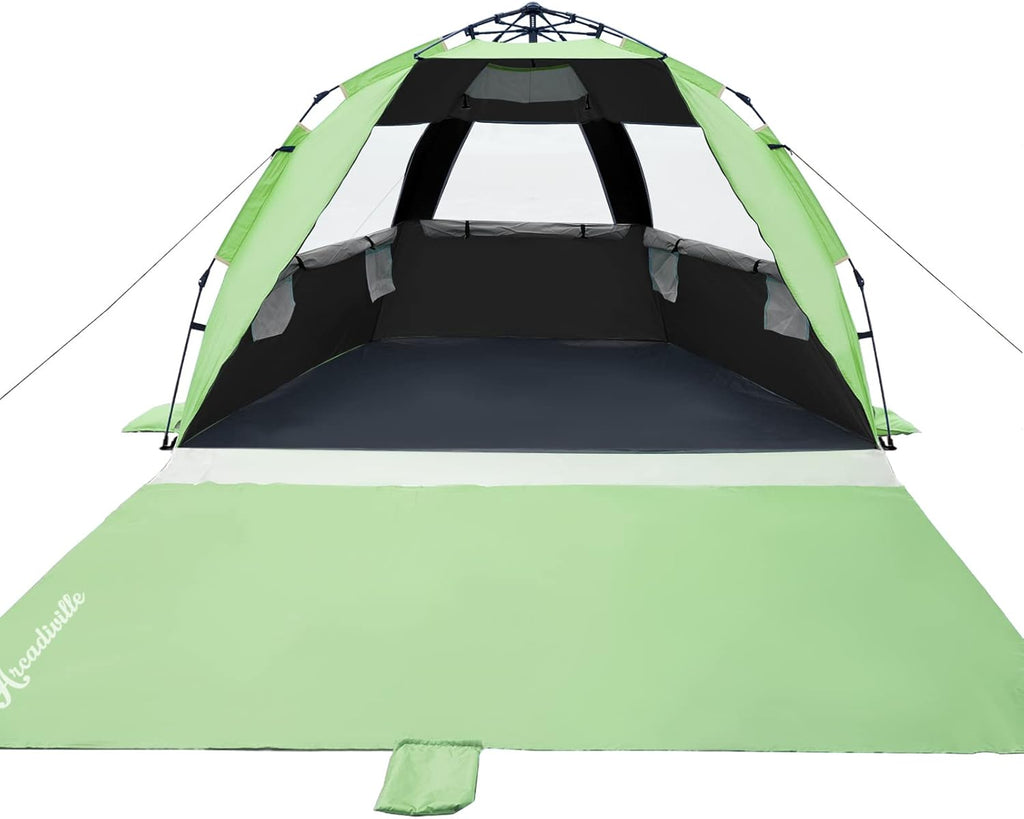 Blue Pop up Beach Tent Sun Shelter 4 Person A724983