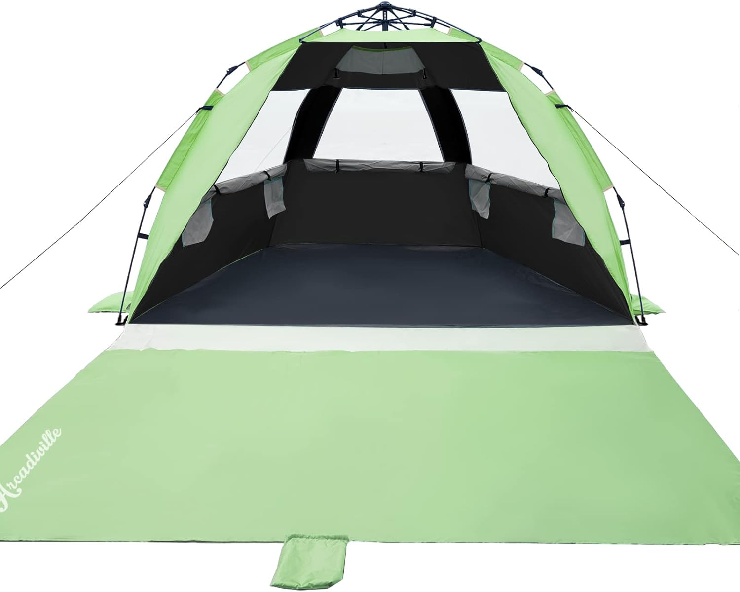 Blue Pop up Beach Tent Sun Shelter 4 Person A724983