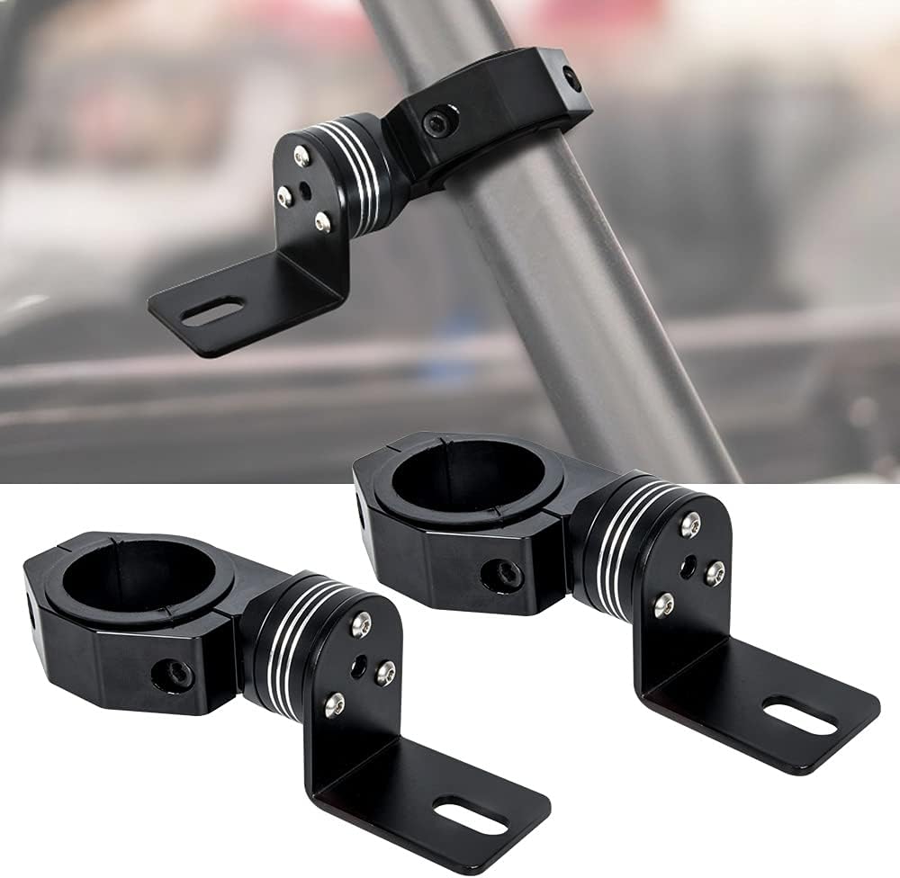 2 PCS Universal Heavy Duty Adjustable Roll Bar Flag Mount & Whip Light Mount L914