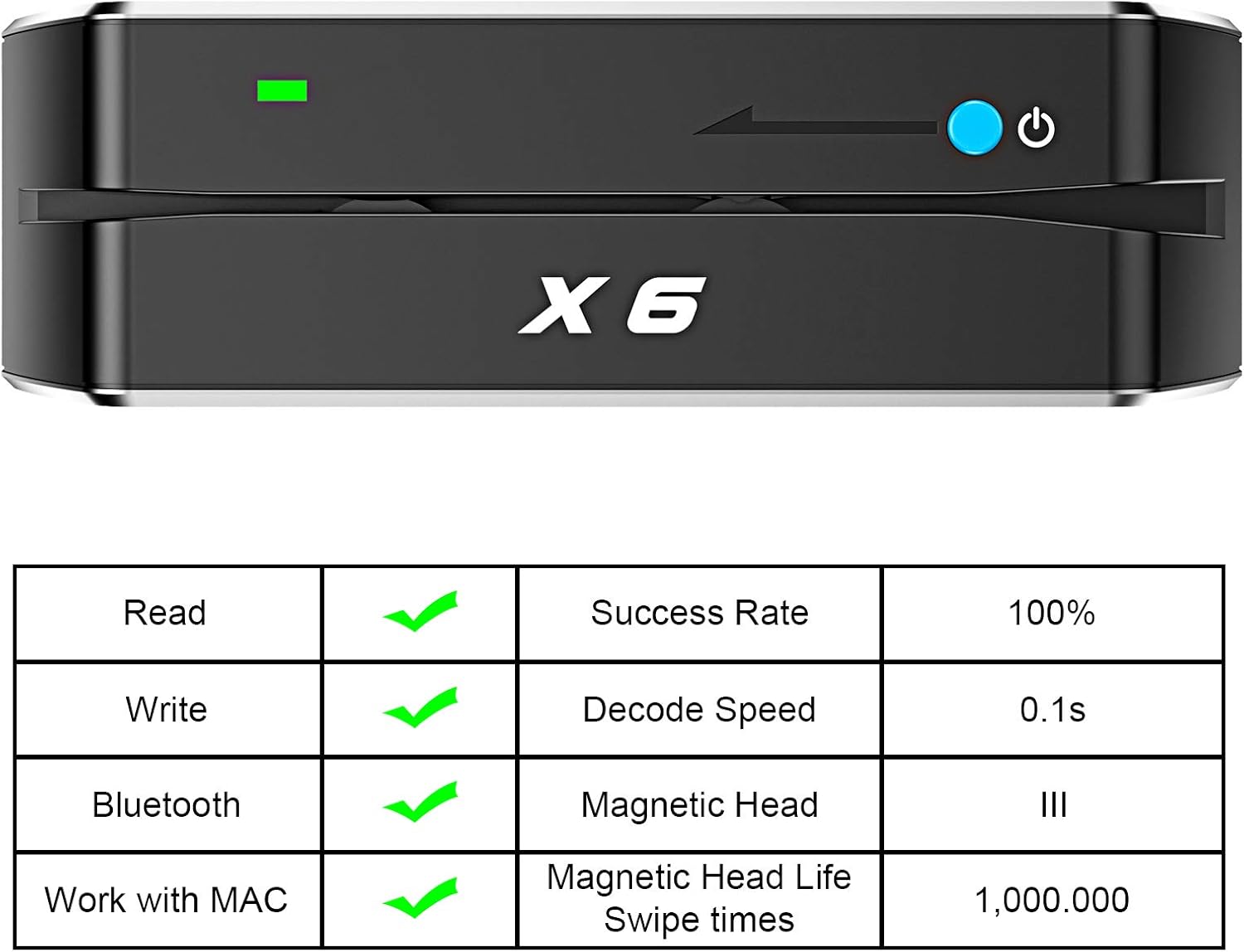 Magnetic Card Reader Writer USB 3 Tracks Swipe Encoder K857318