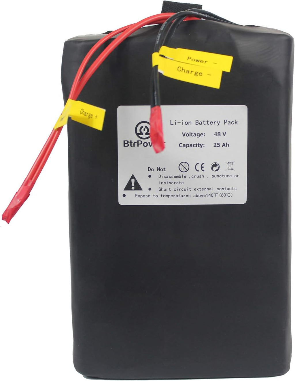 48V 10AH-50AH Lithium ion LiFePO4 Battery Pack with 5A Charger and 50A BMS E819963