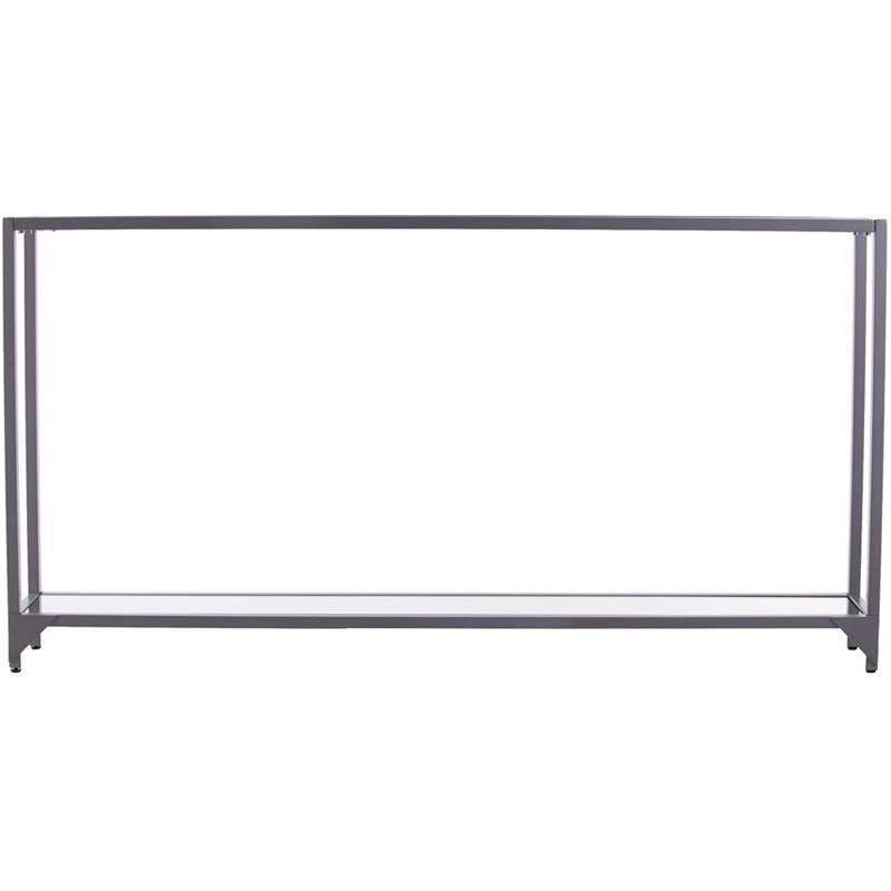Narrow Metal Console Table - Silver D76837