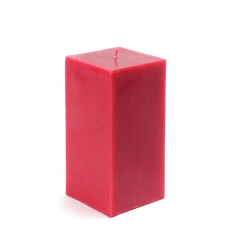 Yellow Square Pillar Candle Bulk (12-Case) N393549