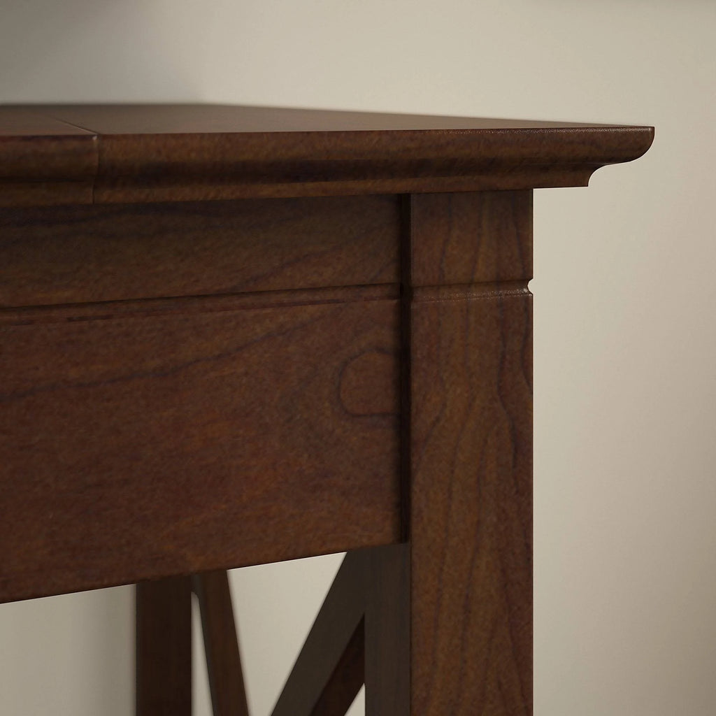 48x22 Engineered Wood Writing Desk with Lateral File Cabinet, Dark Gray Hickory U3114