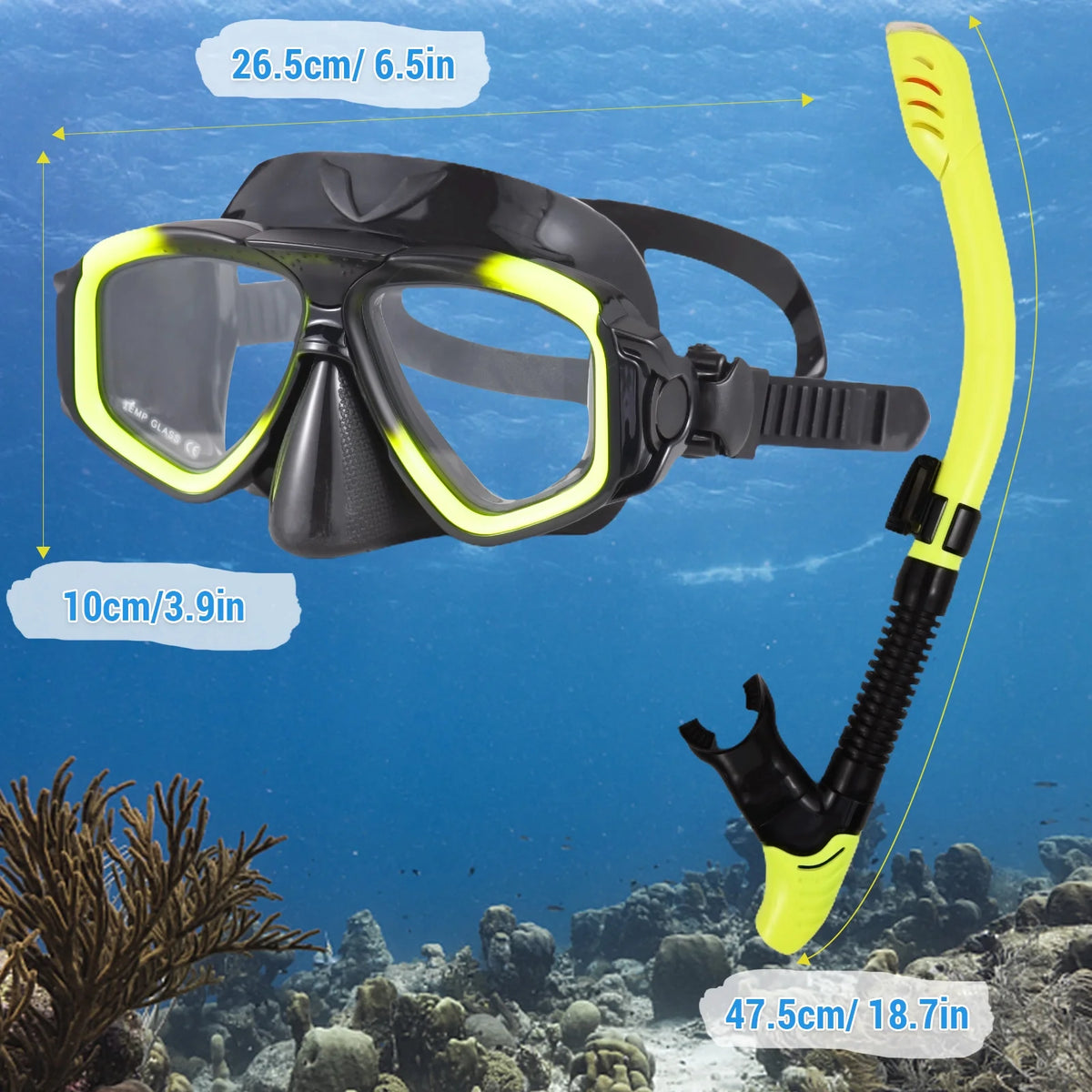 Dry Top Snorkel Set I769426