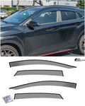 Smoke Tinted Tape-On Side Window Deflectors Rain Guard O83288