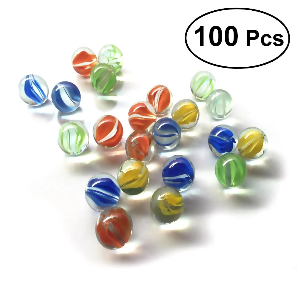 Set of 100 16MM Glass Marbles S175693