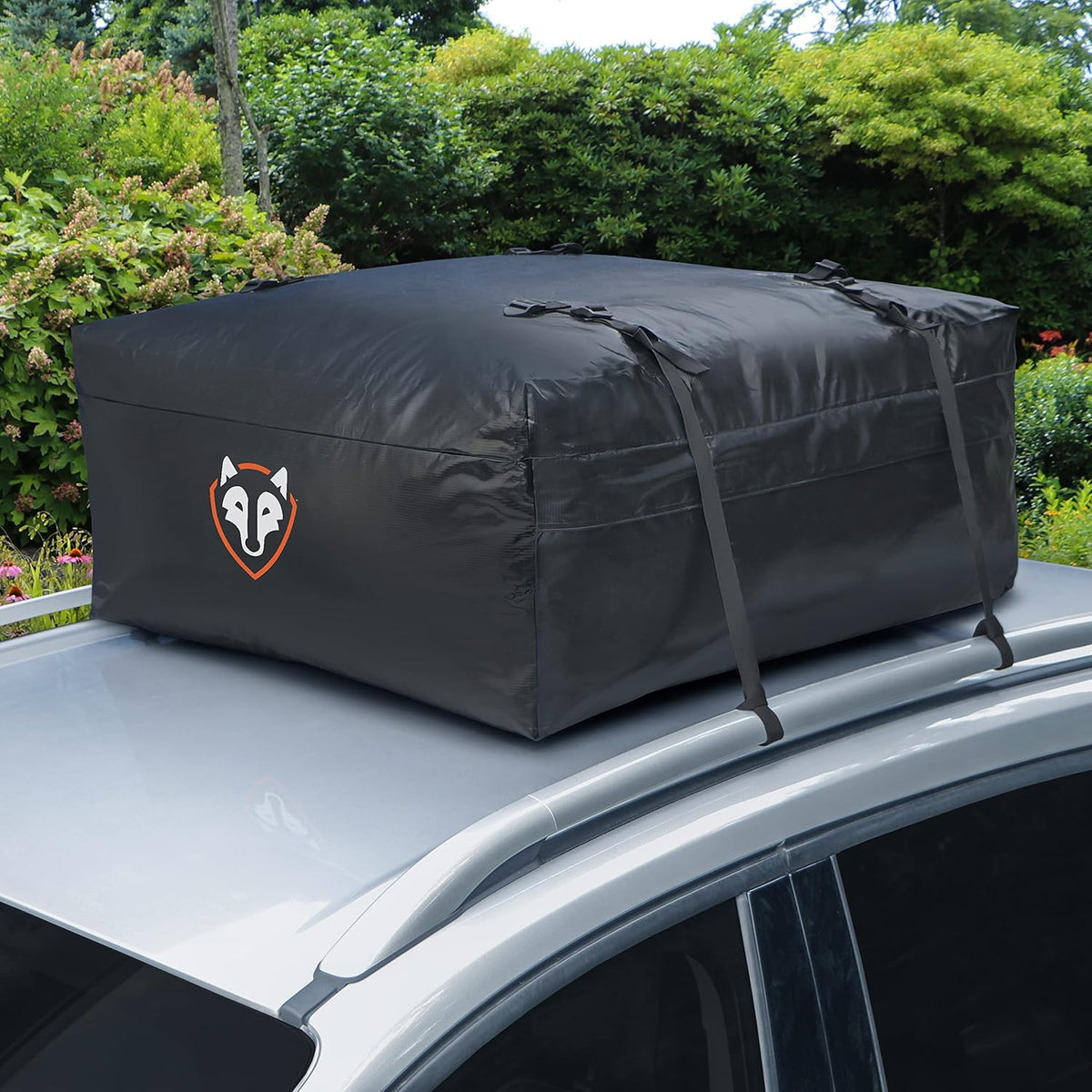 15 cu ft Weatherproof Black Car Top Carrier F2858