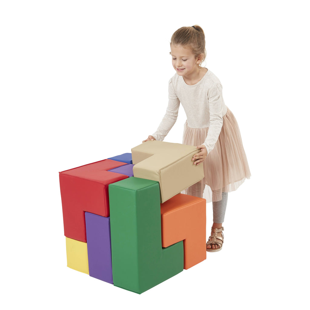 7-Piece Assorted Colors Soft Foam Blocks T130