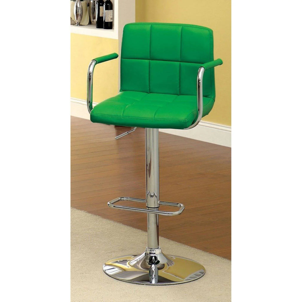 Orange Leatherette Swivel Barstool E50630