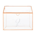 Rose Gold Glass Terrarium Card Holder W4302