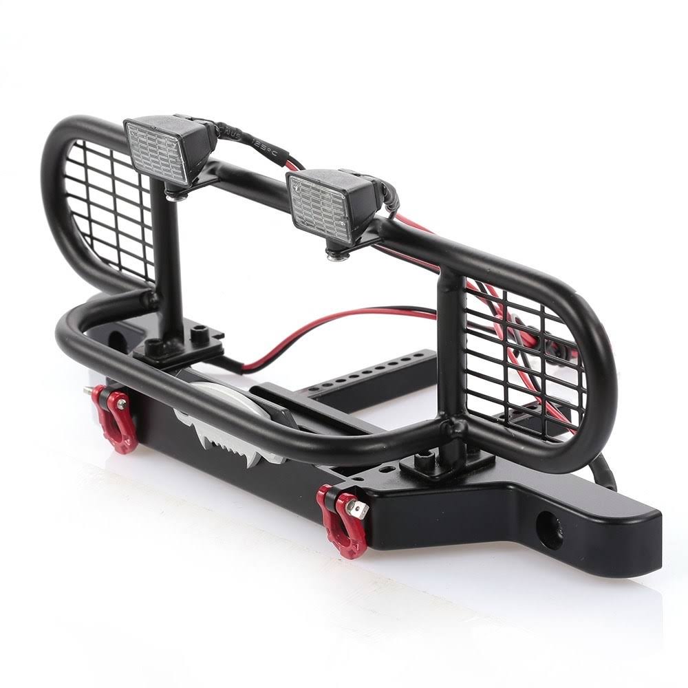 RC Car Metal Bumper with 2 LED Light Remote Control Winch C835528