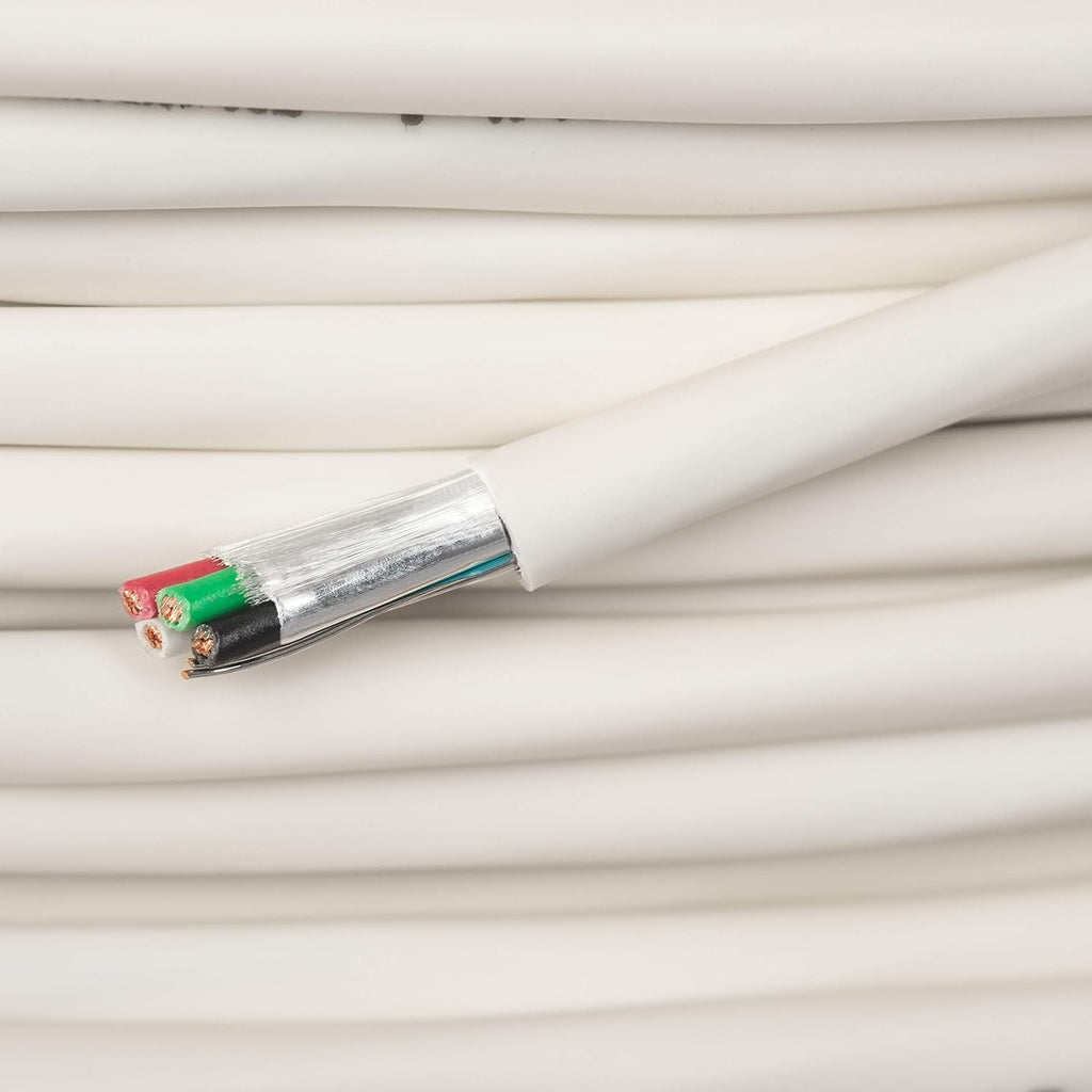 22 AWG 4/C Plenum Rated Shielded Sound & Security Cable - 1000 Feet A154