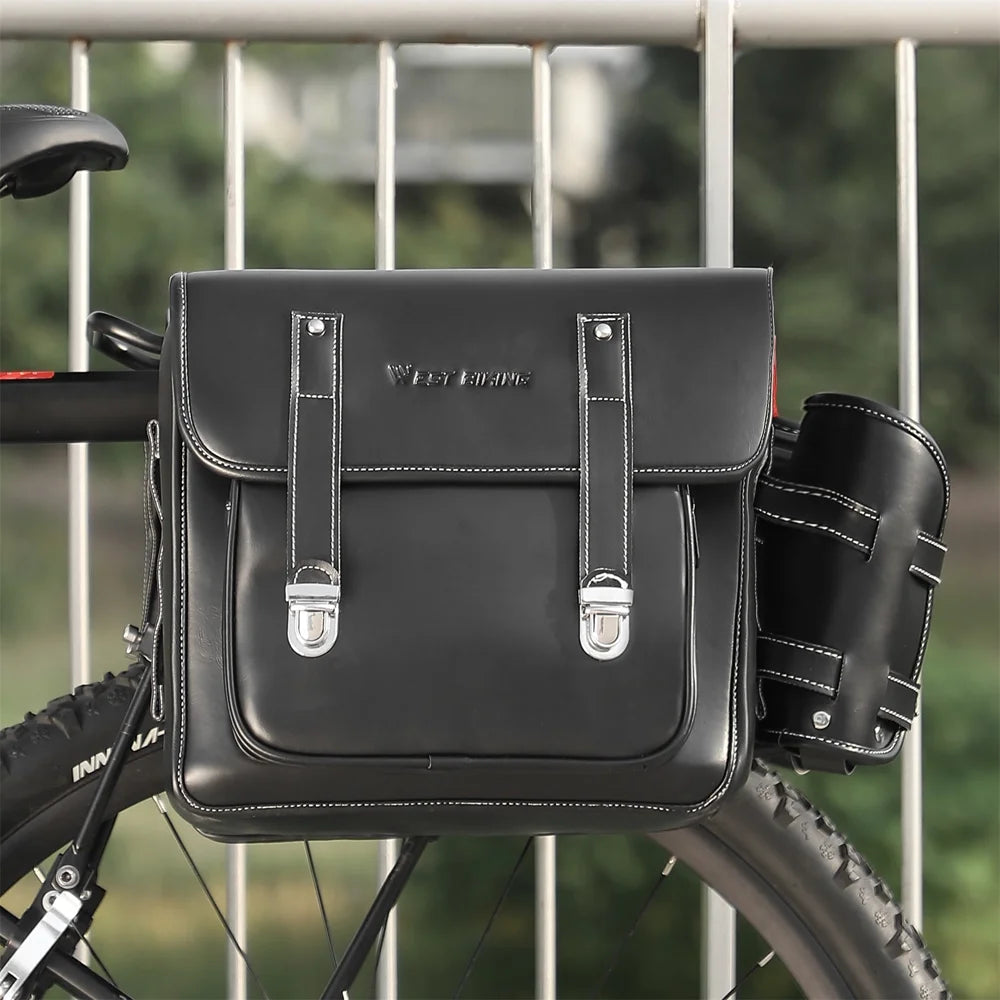 Retro Leather Rearseat Bag Bike Rear Bag X921041