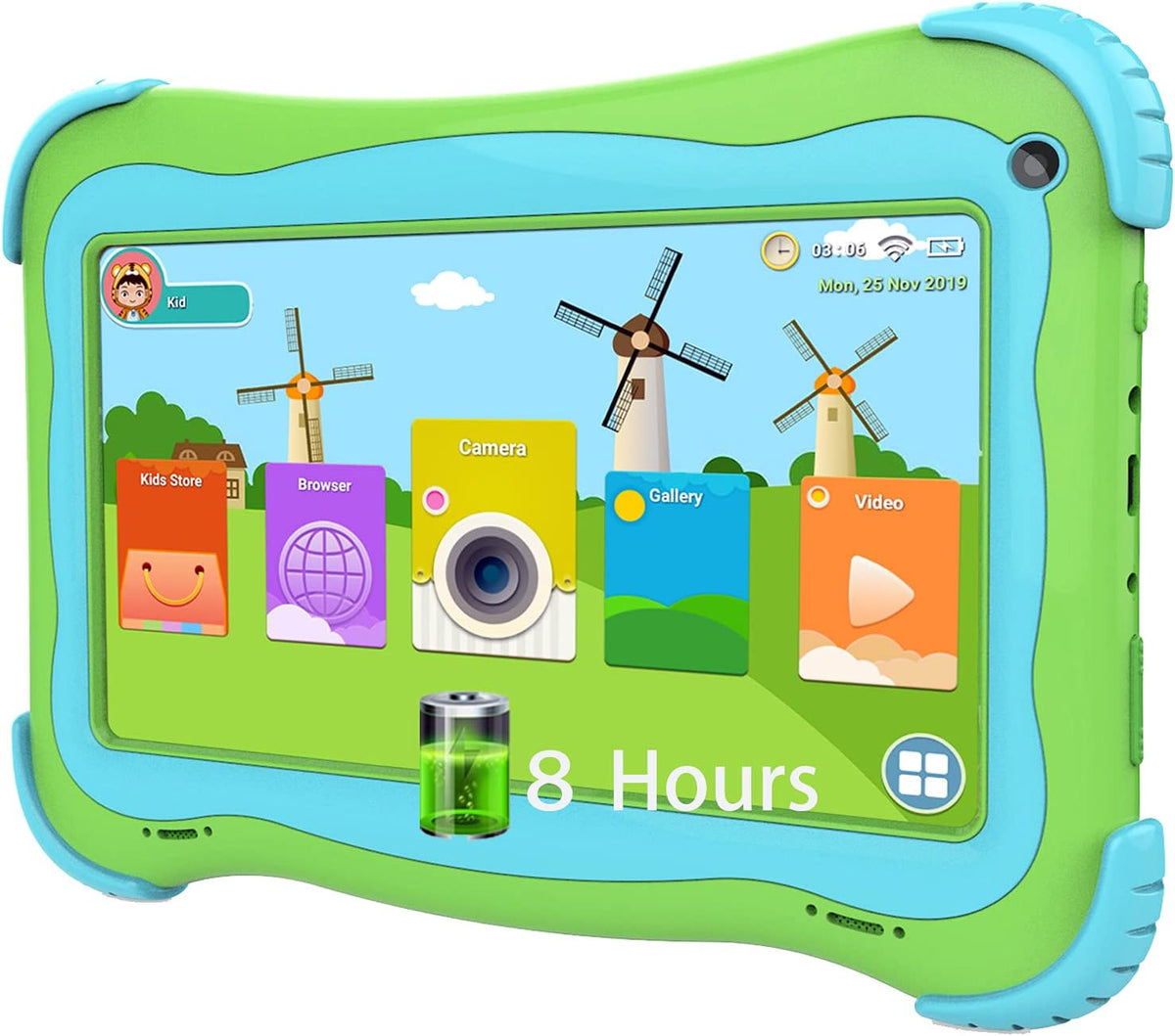 Kids Tablet 8 inch Android Tablet with Case E5663