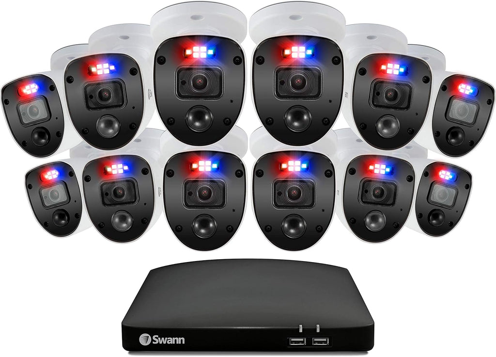 16 Channel 12 Cameras DVR CCTV Wired Surveillance System T936