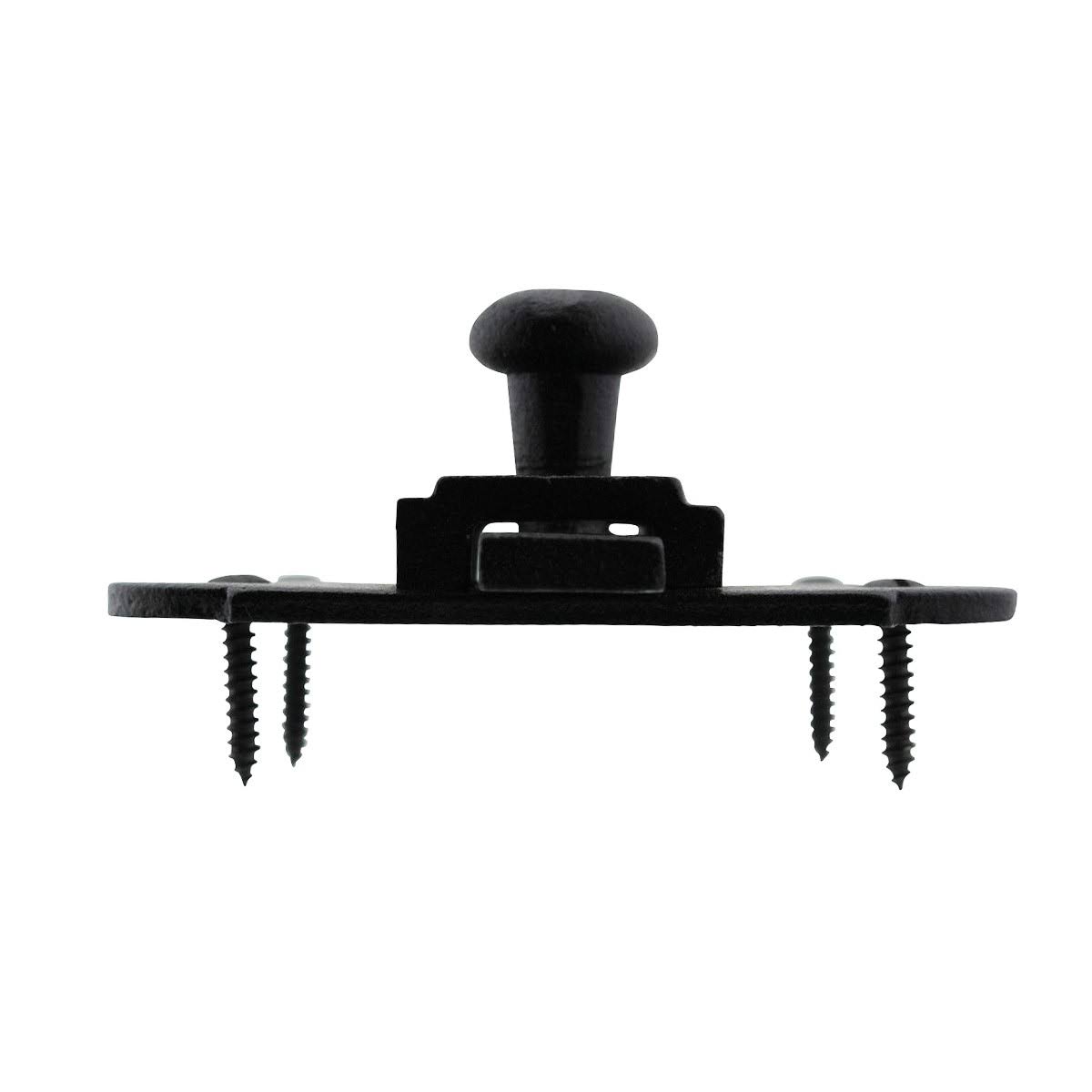 Black Iron Cabinet Latch 3 1/4 inch x 1 1/4 inch Pack of 8 K443