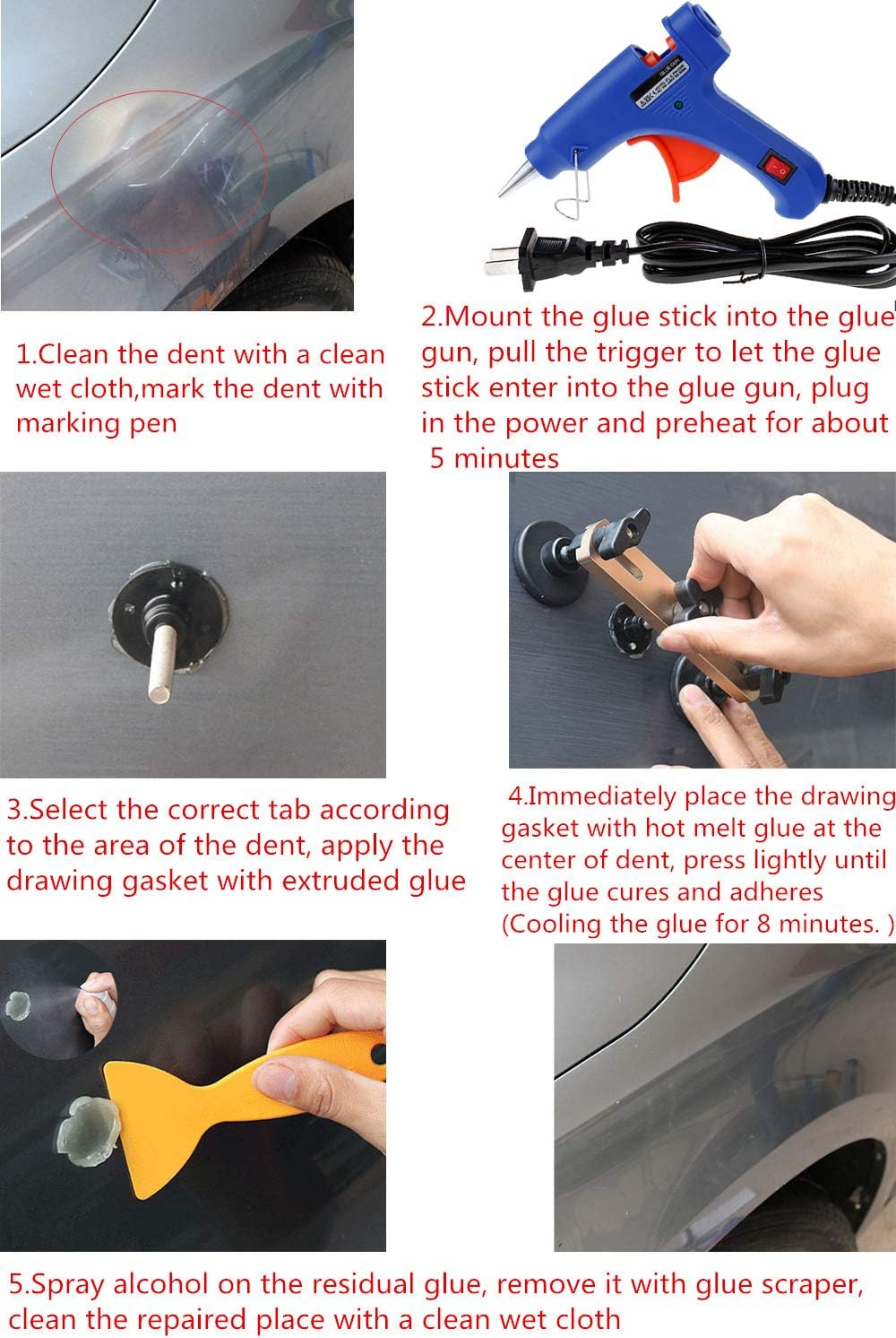Paintless Dent Repair Kit Pack of 2 X672542