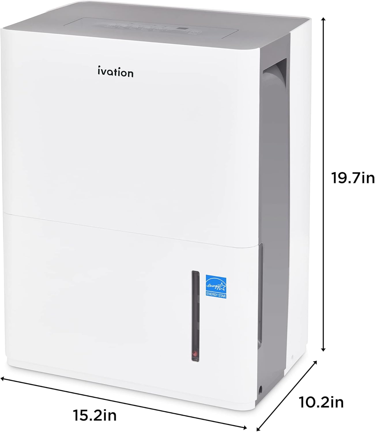 1,500 Sq. Ft Energy Star Dehumidifier with Continuous Drain Hose Connector E717666
